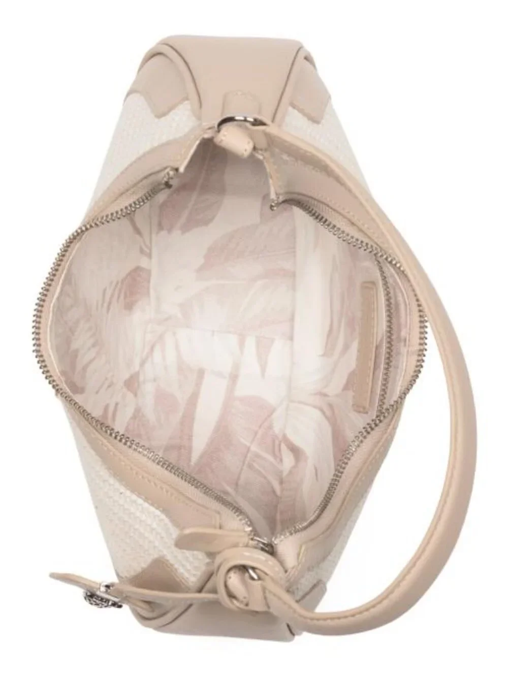 TOMMY BAHAMA Soft Raffia Satchel With Leather Trim